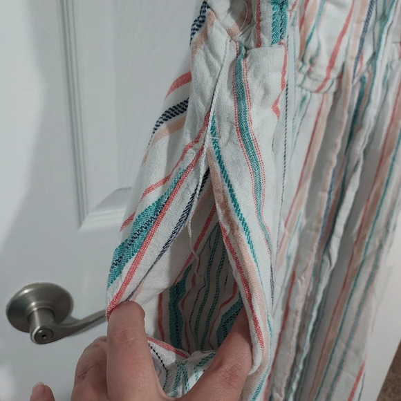 Lane Bryant Striped Multicolor Midi Dress - Picture 7 of 16